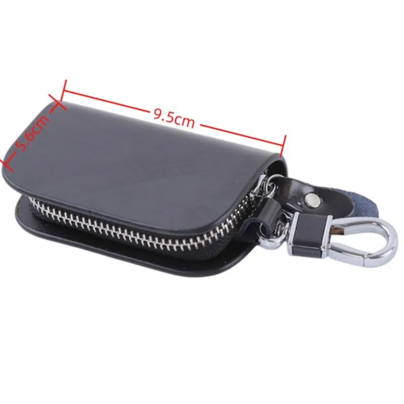 PU Leather Keychain Men Women Key Holder Organizer Pouch Cover Male Car Key Wallet Housekeeper Case Mini Card Bag