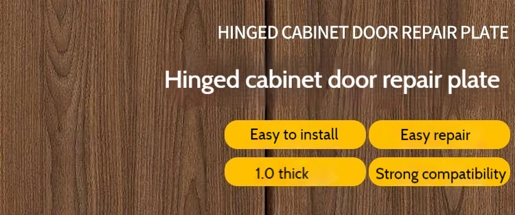 Description Picture 3 of item1/2/4Pairs Cabinet Hinge Repair Plate Kit Kitchen Cupboard Door Hinge Mounting Plate With Holes Hardware Accessories