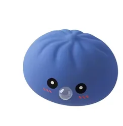 Squishy Bubble Blowing Sensory Stress Relief Toy Set (Blue)
