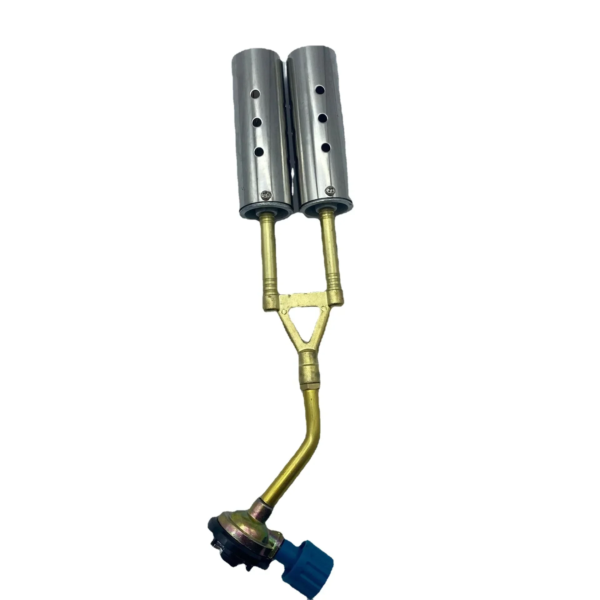 Metal Double Tube Welding Torch Flame Gun Butane Burner Gas Burner Welding Equipment
