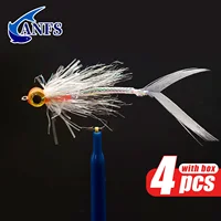 4 Pack Baitfish Flies Streamer Flies for Freshwater Saltwater Fishing 5
