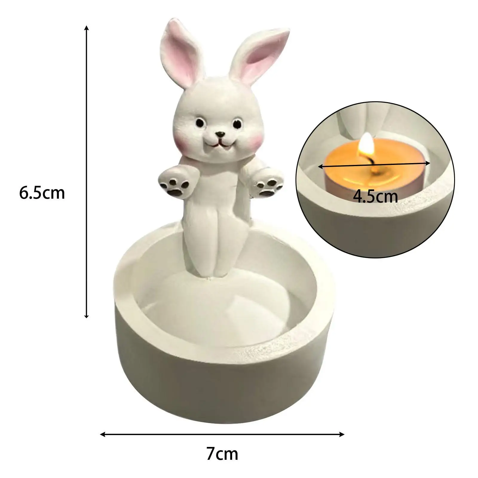 Candle Stand Cartoon Animal Candle Holder for Housewarming Gifts Table Centerpiece Festival Celebrations Anniversary Girl Women