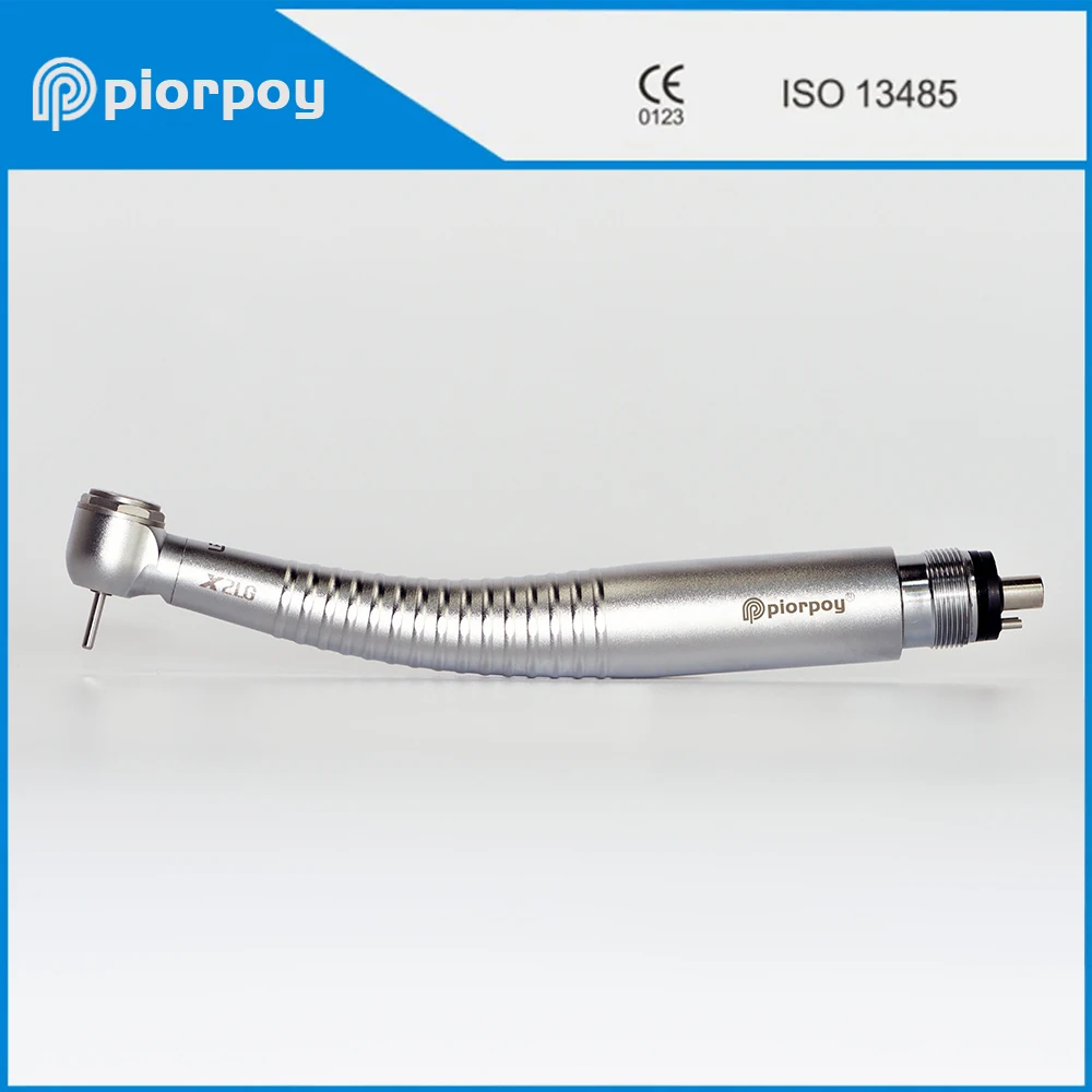 

PIORPOY LED Dental High Speed Handpiece 2/4 Holes 4 Water Spray Anti-vibration of Motor Dentistry Tool Standard Head Push Button
