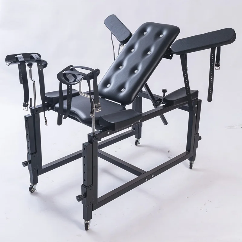 Queen Chairs Spanking Bench Sex Vibrating Chair Bondage Spanking Bench Black Furniture Chairs Restraints Training BDSM Sex Chair