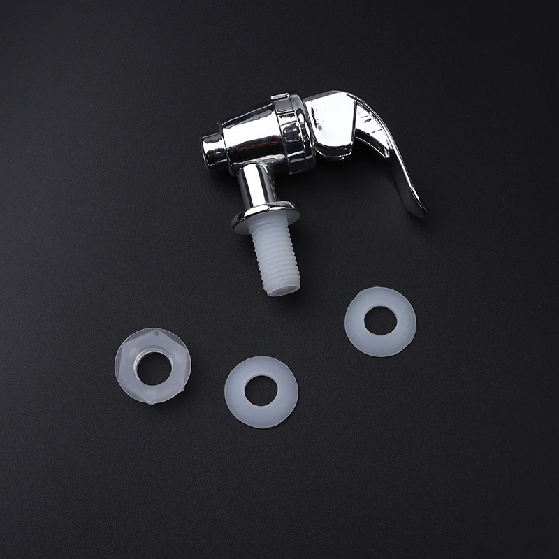 

Electroplated Silver Faucet Nozzle Fitting Bottle Faucet Jar Wine Barrel Water Tank Faucet With Filter Wine Valve Switch Tap