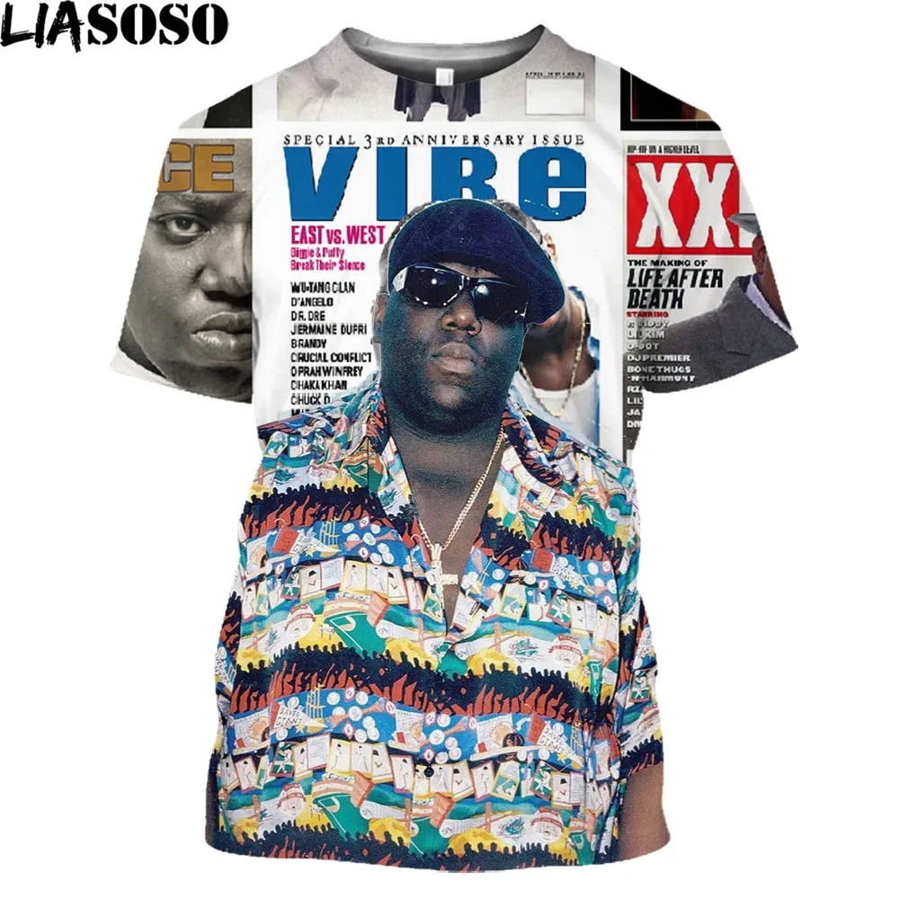 

Fun Notorious Big Shirt Mens Short Sleeve Biggie Smalls Tshirt Hip Hop Rock Tupac 2pac T Shirt Male Notorious B.I.G. Tee Tops