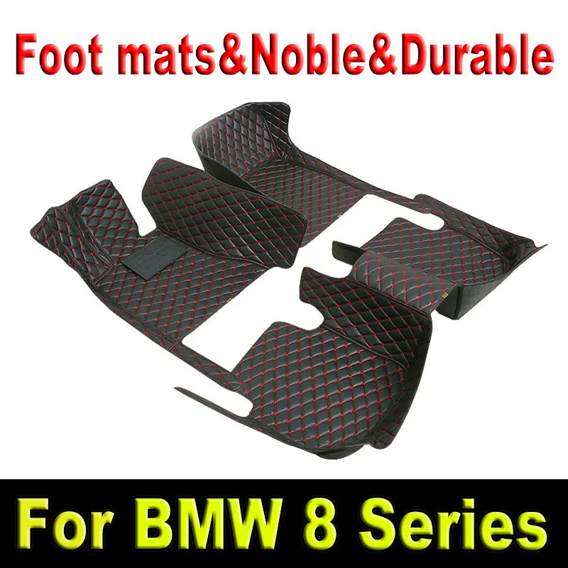

Leather Car Floor Mats For BMW 8 Series Gran Coupe G16 2019 2020 2021 2022 2023 4 Door Waterproof Car Accessories Interior Part