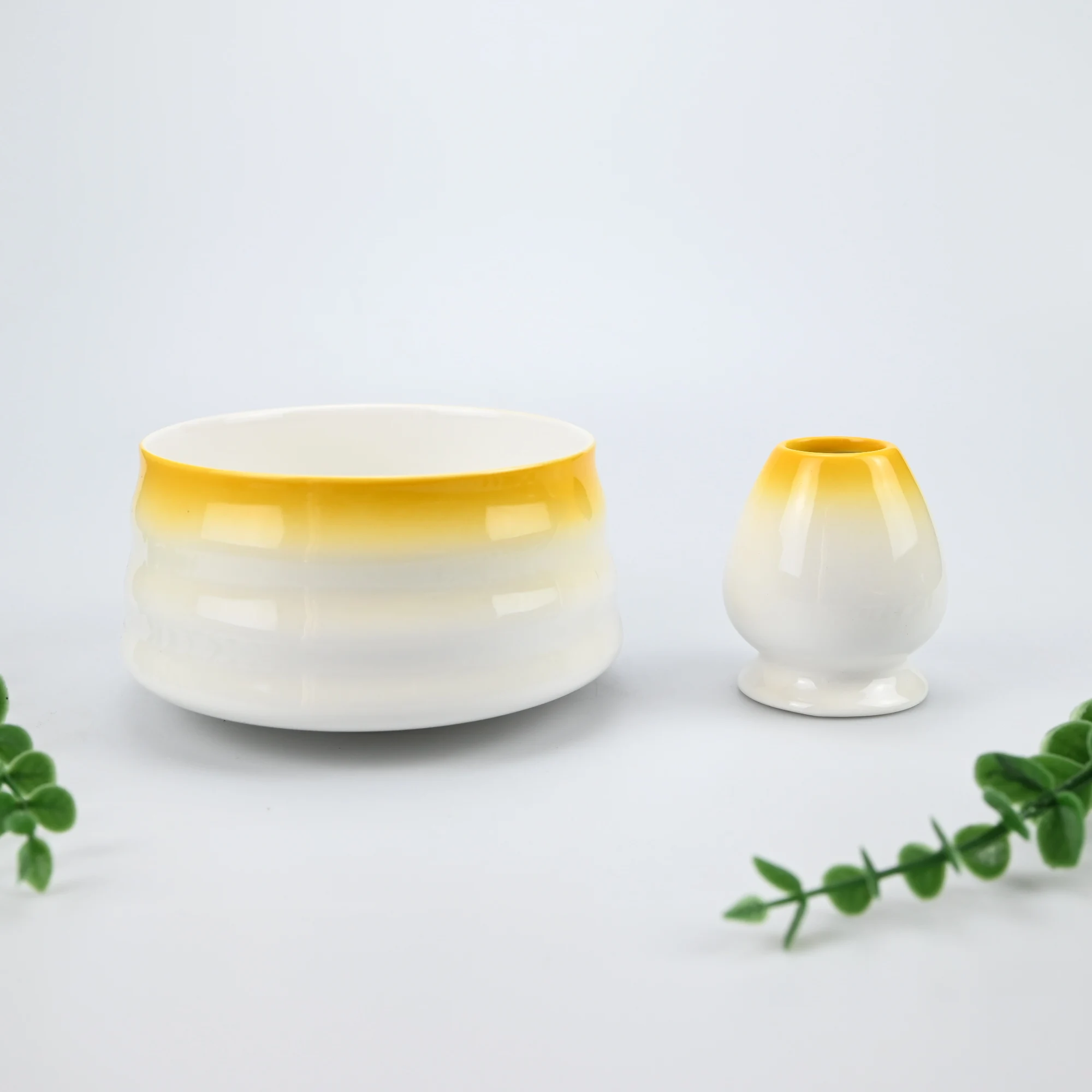 2/قطعة مجموعة ماتشا اليابانية وعاء ماتشا مع الفم س...