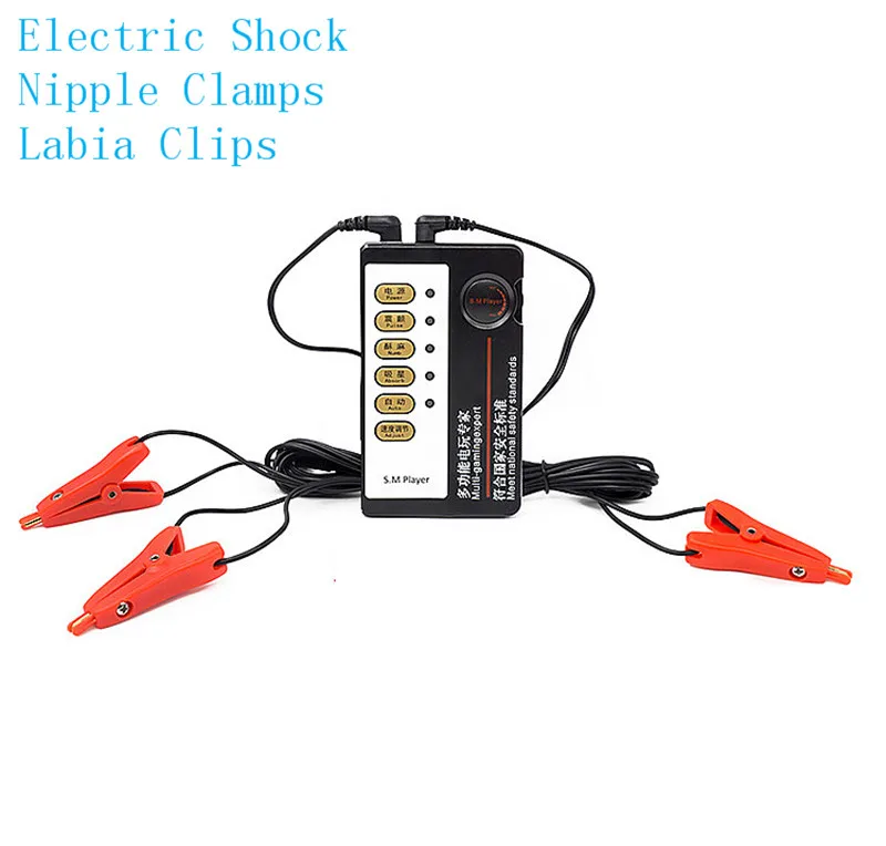 Body Massage Accessory Labia Clip Flirt Toys Medical Themed Toys Electro Shock Nipple Clamp Sex For Couples Masturbation