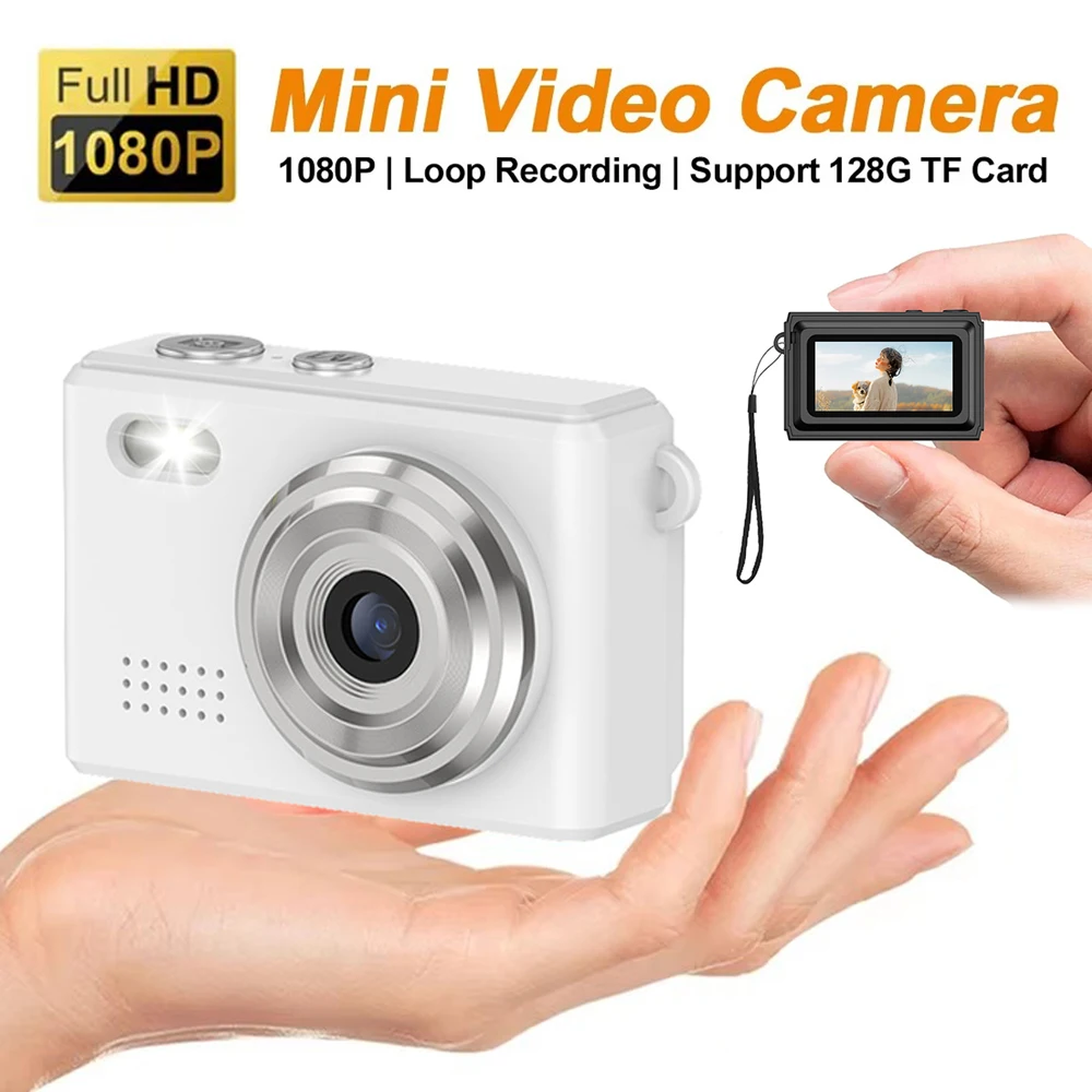64GB Mini Camera 1080P HD Pocket Small Digital Camera with
