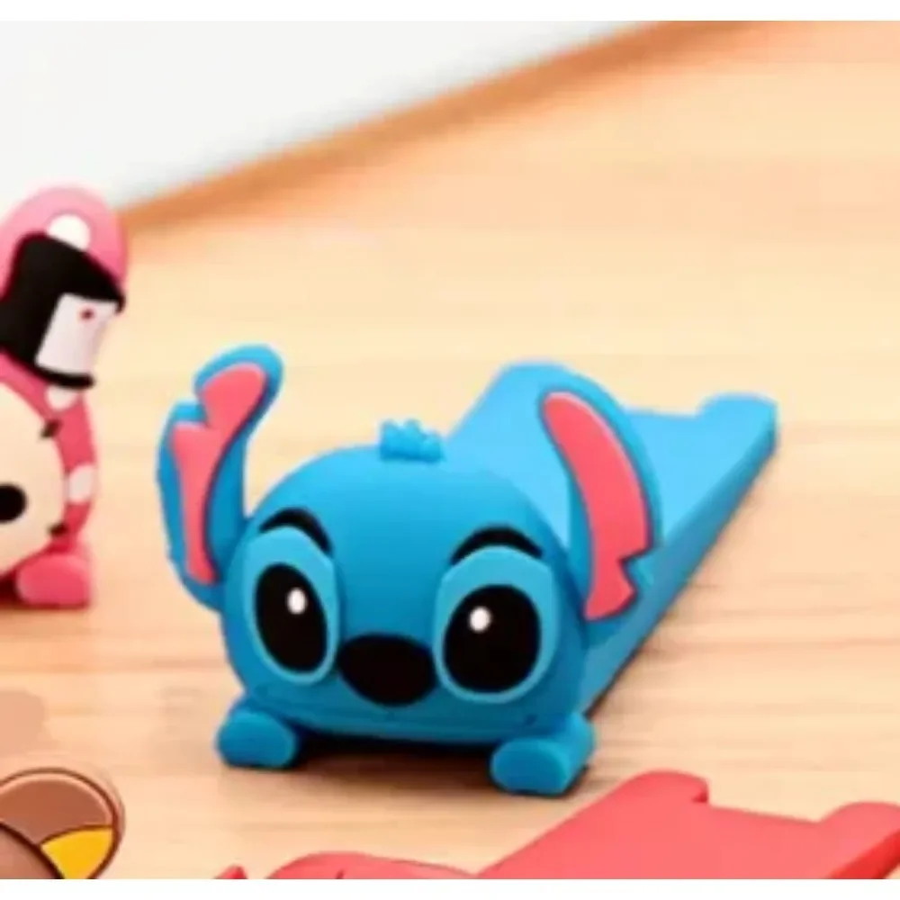 リロアンドスティッチ　ドアストッパー Disney Stitch Door Stop Anti-pinch Hand Seam PVC Soft Rubber