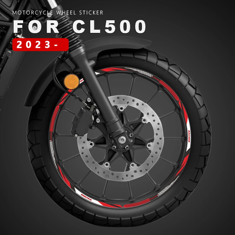 

Motorcycle Wheel Stickers Waterproof Rim Decal CL500 for Honda CL 500 Scrambler 2023 Accessories Parts Sticker