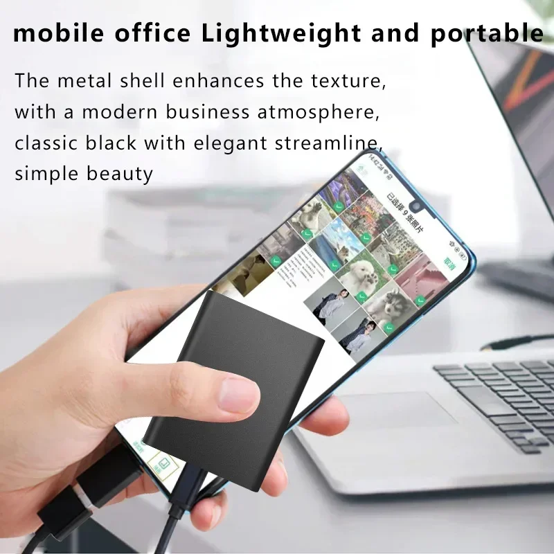 Portable SSD 1TB External Hard Drive High-speed Mobile Solid State Drive External Storage Devices for PC/ Mac
