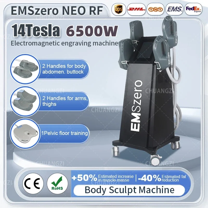 

14 Tesla DLS-EMSLIM NEO Slimming Machine Lose Weight Nova EMS Electro Muscle Stimulation Body Sculpt Butt Build EMSZERO