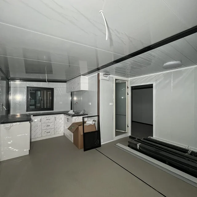 Casas Modulares Case prefabbricate Usa Modulare Piccola casa contenitore pieghevole espandibile Casa con Home Office e Garage 6