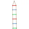 Wooden Rope Ladder Kids Fitness Toy Multi Rungs Climbing Game Toy Outdoor Training Activity Safe Sports Rope Swing Swivel Rotary 1