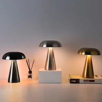 Retro LED Rechargeable Touch Metal Table Lamp Three Colors Bedside Creative Ambient Light Bar Outdoor Decoration Night Light 1