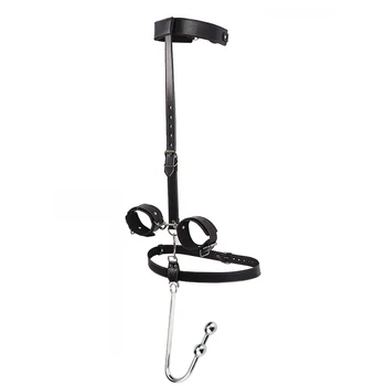 Handcuffs Anal Hook Stainless Steel Sex Collar Gag Adult Game Fetish Bdsm Bondage Restraints Kit Butt Plug Sex Toy For Woman Men 2