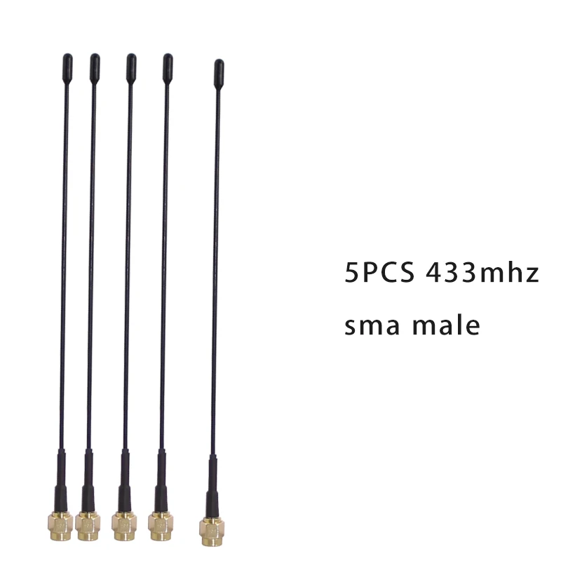 433Mhz 안테나 5dbi Sma 수 플러그 커넥터 스트레이트 433MHz 탄소강 구부릴 수 있는 안테나 LORA LORAWAN 433 IOT antena