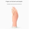 Flexible positioning silicone left hand model nail enhancement training artificial hand 5