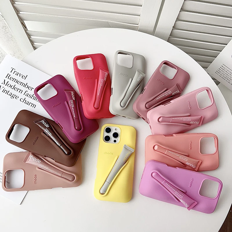 Rhode Phone Case iPhone 11 12 13 14 15 16 Pro Max Plus Lipstick