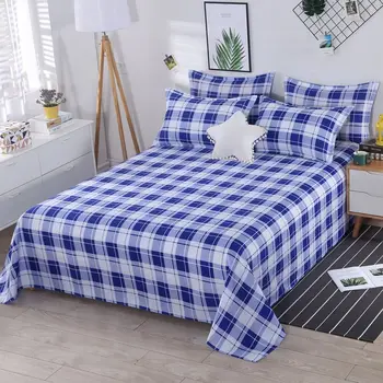 3pcs/Set Home Textile Bed Sheet Set with Pillowcases Cotton Material Lovers Home Room Bedding Flat Sheet Bed Sheet Set