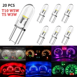 Multi - Pack LED Car Interior Dashboard Indicator Light Bulbs (10pieces T10 W5W)