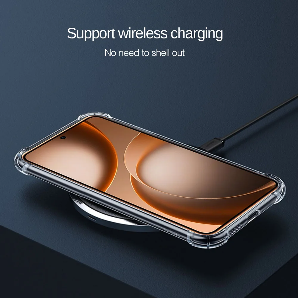 Clear Crystal TPU Phone Case with Airbag Drop Protection
