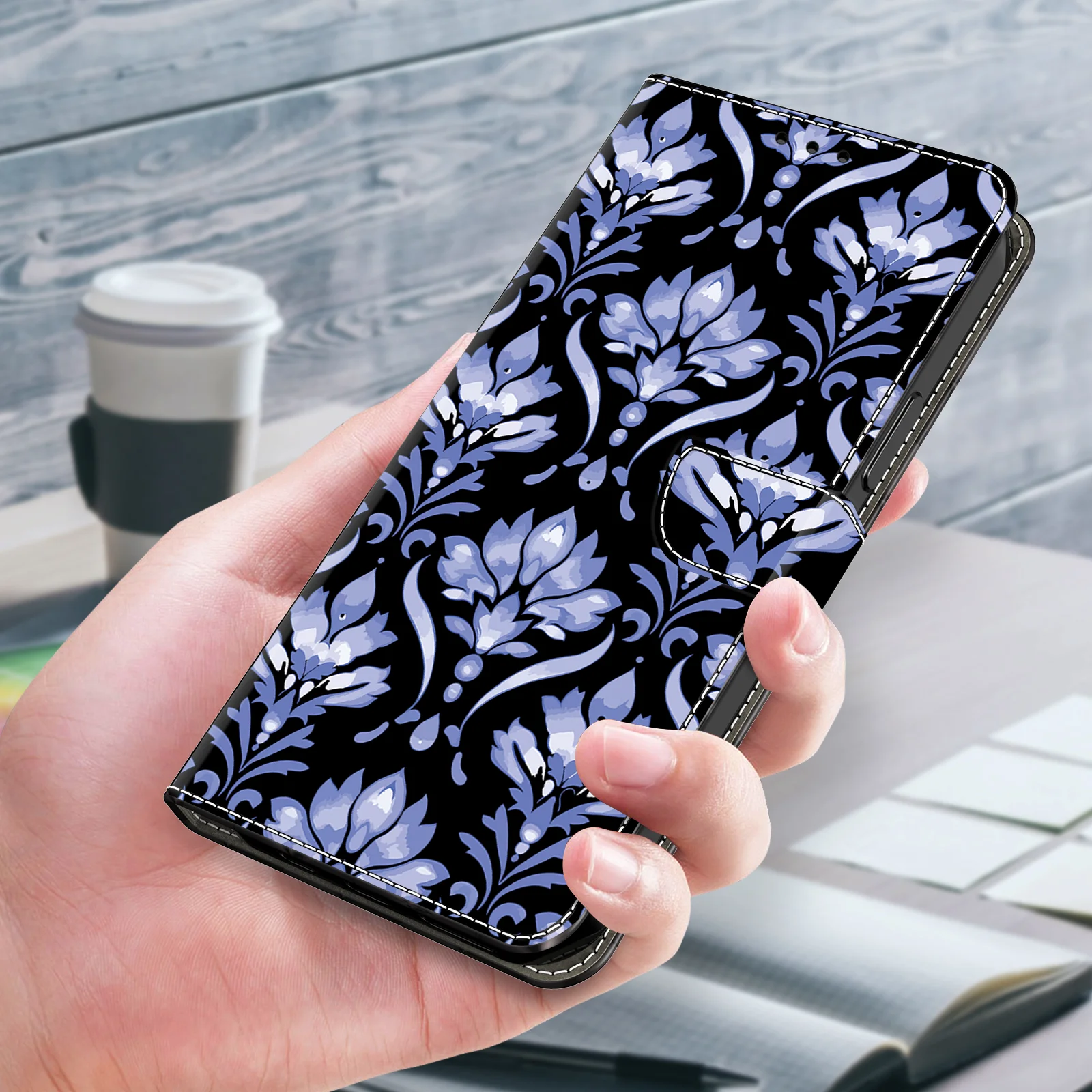 Premium 3D Magnetic Flip Wallet Leather Phone Case