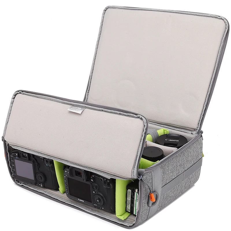 Bolsa para câmera SLR para foto 20 ''Boarding Trolley Box Sacos internos Inserção resistente à pressão Caso acolchoado para Canon Sony Nikon 5D