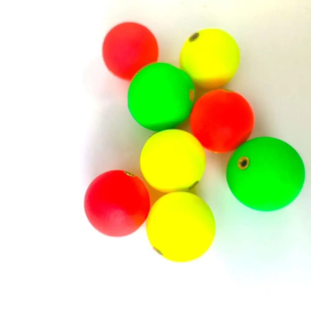 Fishing Floating Bobbers Drift Ball Fluorescent Foam Strike Indicator Buoyancy Fishing Float Bobber 20mm-30mm 10pcs fishing float fishing floats fishing bobber fishing buoy