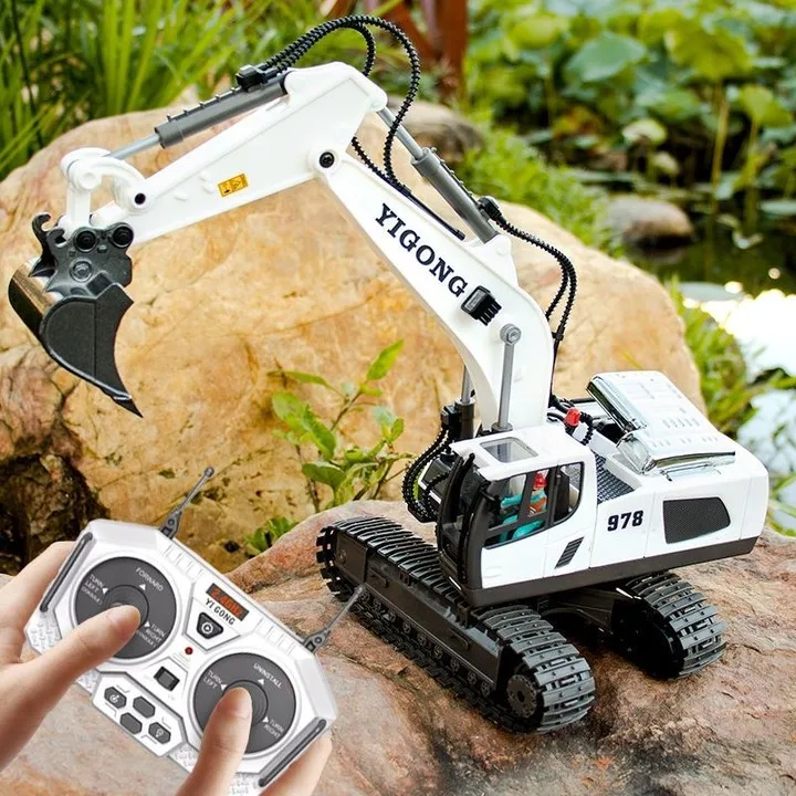 Remote Control Excavator Dump Truck Toy For Kids