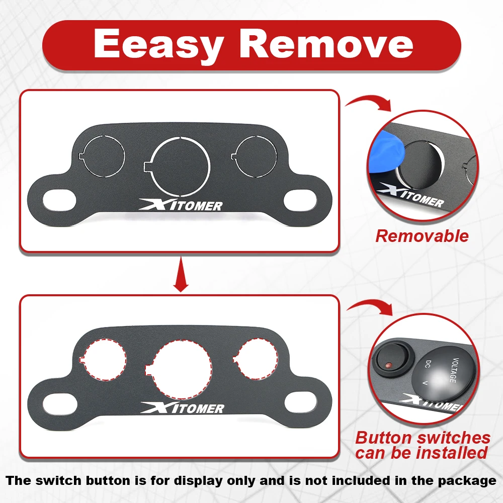 Motorcycle Auxiliary Shelves Dash Panel Enhancement