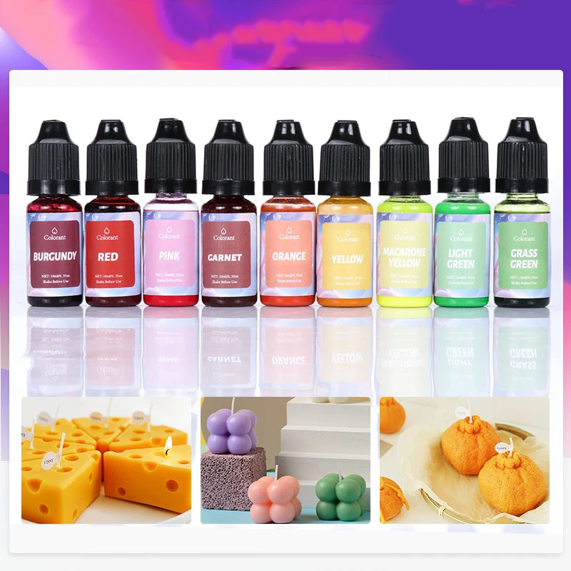 Description Picture 5 of itemCandle Dyes Pigment Aromatherapy Liquid Colorant Pigment DIY Candle Mold Soap Coloring Handmade Crafts Resin Pigment