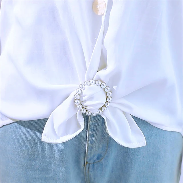 Corner Knot Buckle Clothing Accessories Ring Waist Buckle Silk Scarf Buckle  *