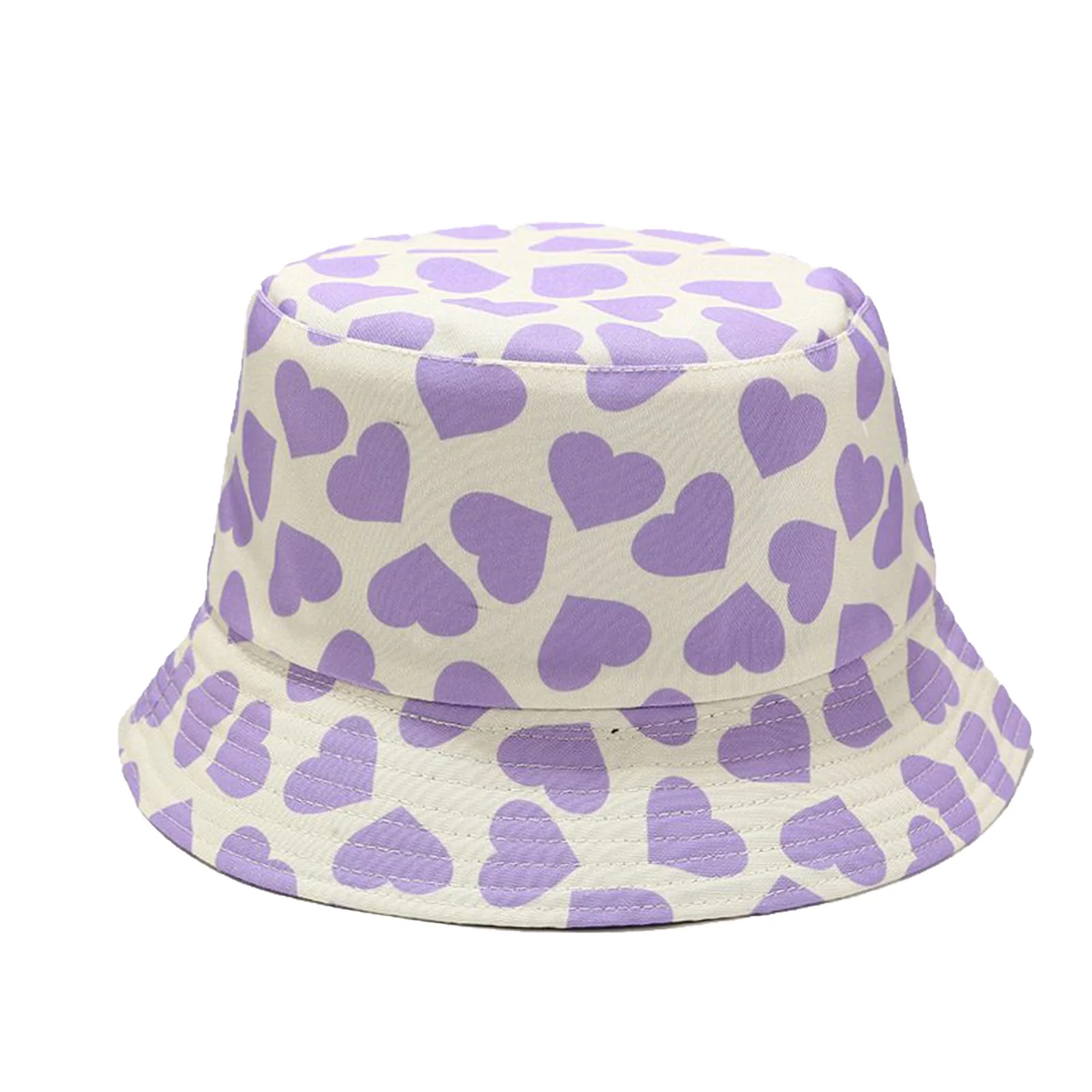 Unisex Fashion Heart Bucket Hat Summer Fisherman Cap For Men Women Teens Camouflage Outdoor Summer Fisherman Ricard Caps