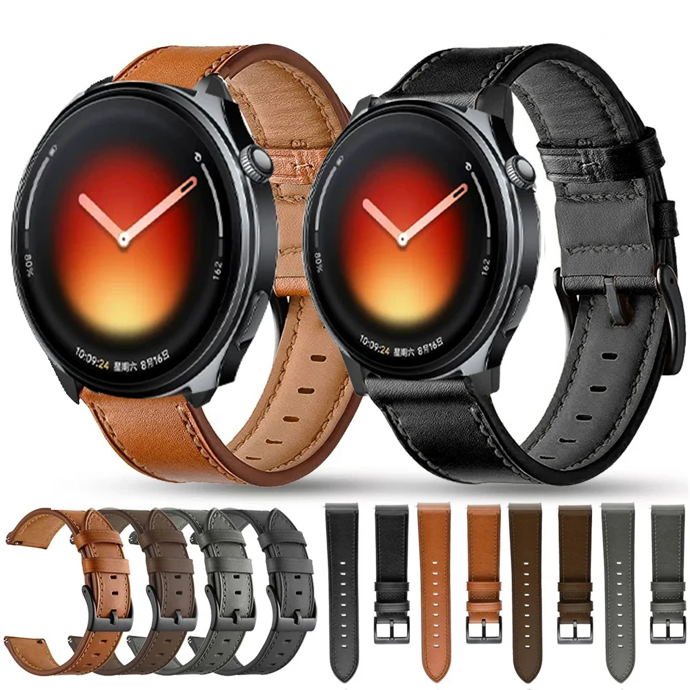 Premium Leather Quick Release Strap - Universal 20mm/22mm Watch Band Accessory