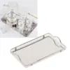 Commercial Dishes Tray Large Rectangle Tray Stainless Steel Home Living Room Commercial Dishes Tray For Coffee Water Cups Fruit 1