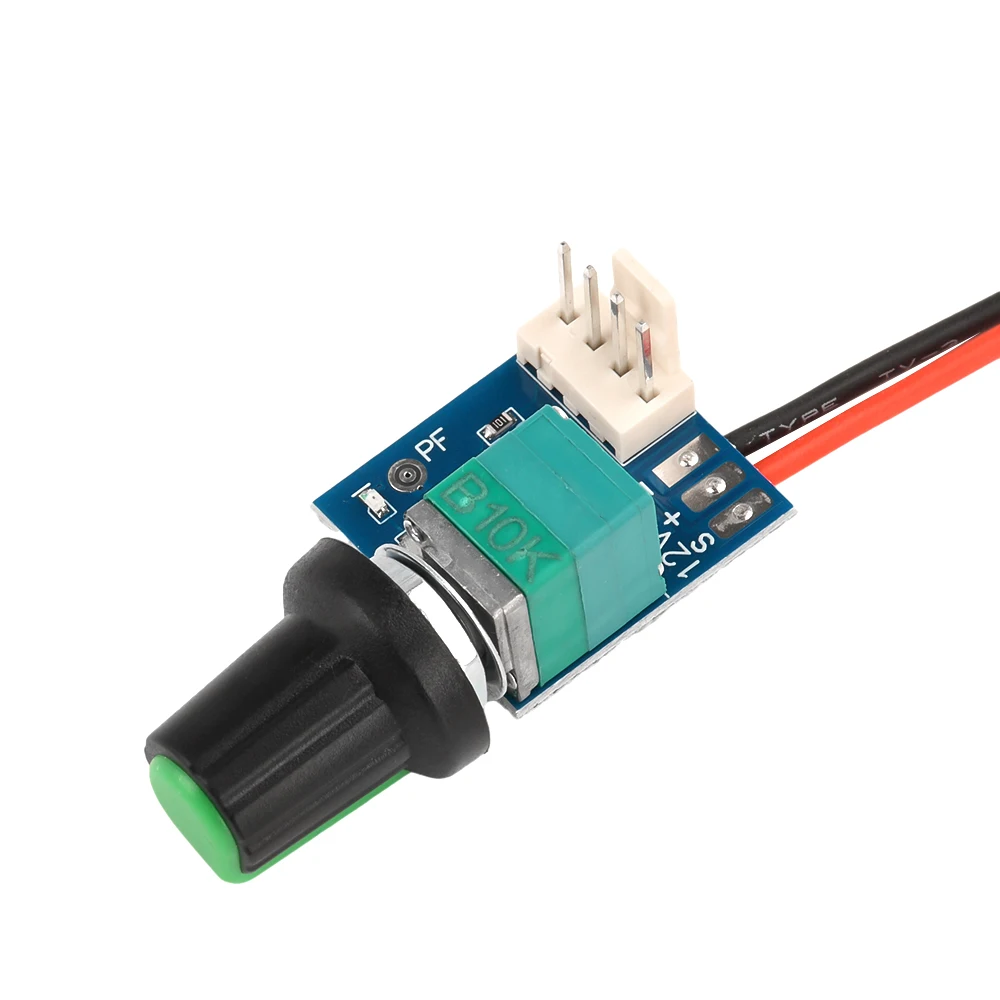 DC 12V Manual 4-Wire PWM Fan Speed Motor Controller Board With Knob Switch Governor Module Power Supply