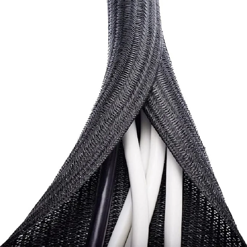 1M 3M 5M Braided Cable Sleeve PET Nylon Wrapping Cable thumbnail 10