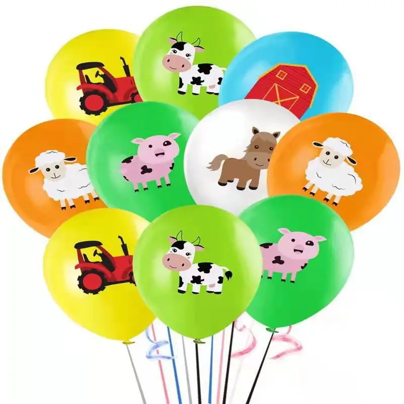 

Animals Cows Iambs Balloons Children's Birthday Decorations Baby Shower Decorations Farm Holidays Kindergarten Supplies