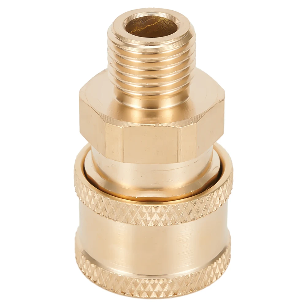 

Pressure Washer Coupling Quick Release Adapter 1/4" Male Male Fitting Coupling High Pressure Cleaning Garden Power Equipment