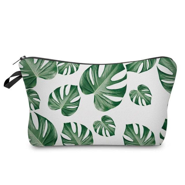 Deanfun Sloth Abstract Art  Cosmetic Bag Waterproof Printing Swanky Turtle Leaf Toilet Bag Custom Style for Travel  51476 51292