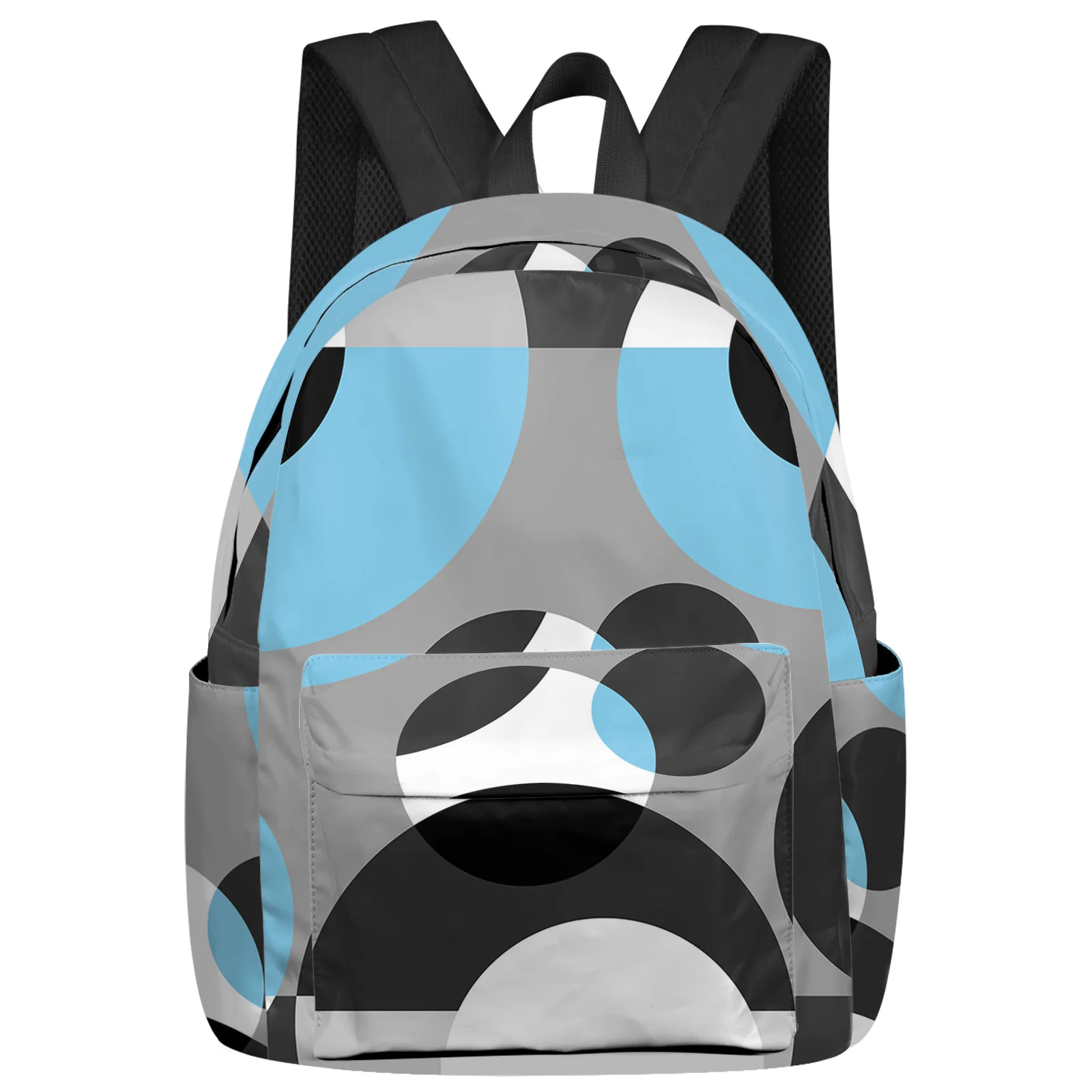 

Женские рюкзаки с геометрическими фигурами небесно-голубого и серого цвета, школьные ранцы для подростков, рюкзаки для ноутбука для мужчин и женщин, дорожные сумки