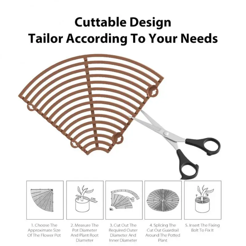 Plant Pot Soil Guard Nails Plant Pot Grid Flower Cover Baby Safety Mouse Protector Repel Cats Garden Household plant pot grid