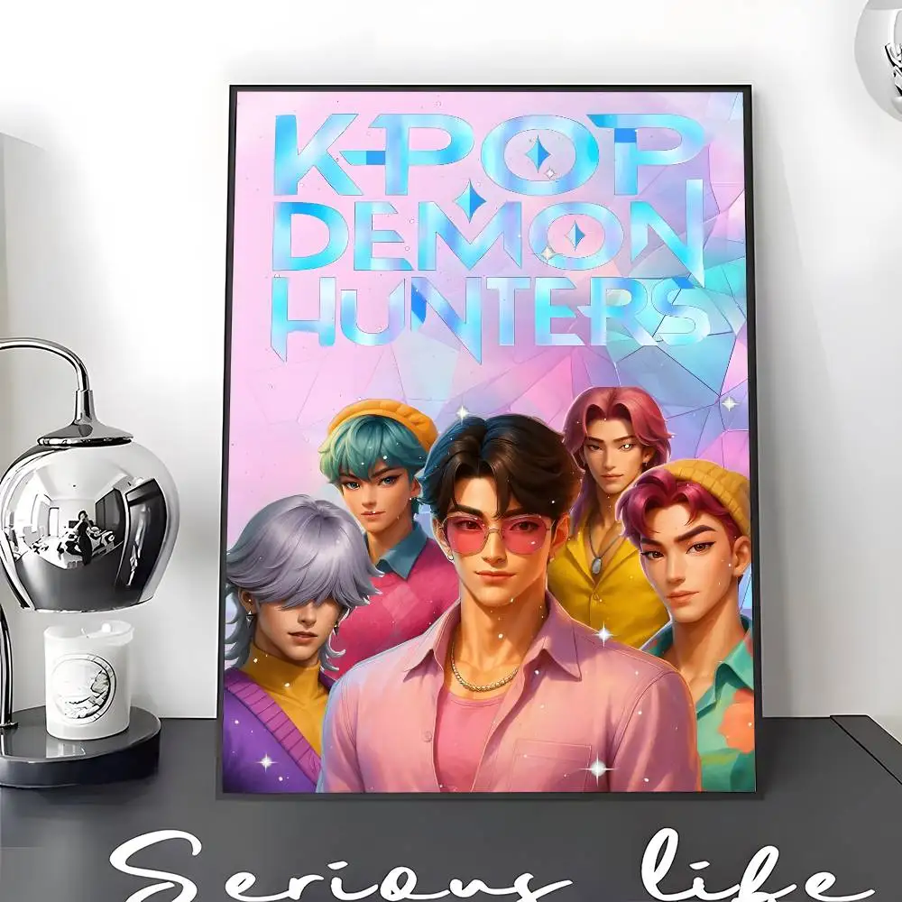 Générique Poster K-pop Demon Hunters, Art Mural, Papier Satiné 190g/m²