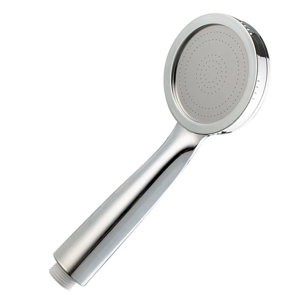 

Silver Shower Head High Turbo Pressure Energy Water Saving Bathroom Handheld Removable Handheld Shower Head