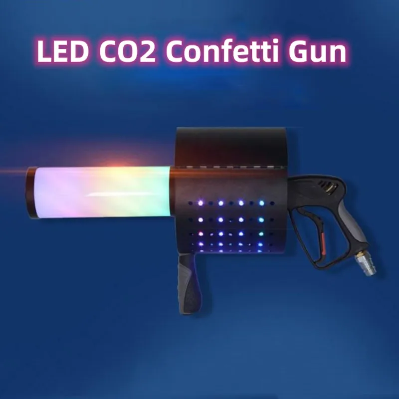 Confetti Co2 DJ Gun with LED Handheld CO2 Cannon Jet Machine Cryo Co2 Blasters Wedding Party Confetti 