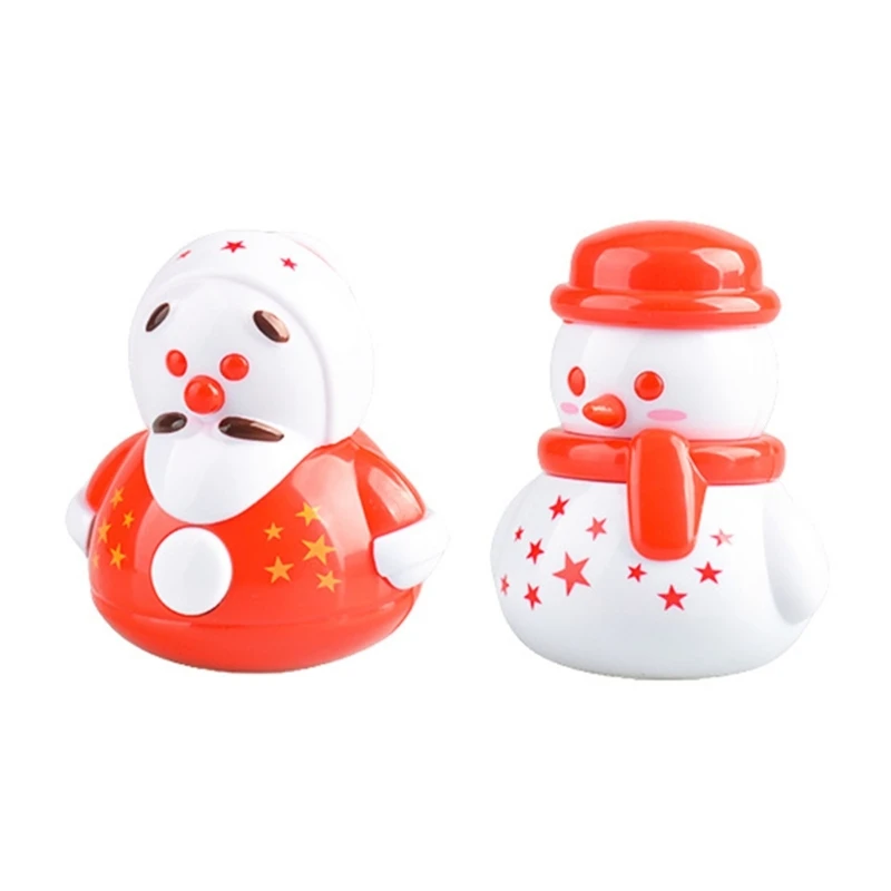 

Funny Christmas Santa Wobble Rattle Tumbler Great Holiday Decoration Rattle Tumbler for 1-3 Years Old Kid D7WF