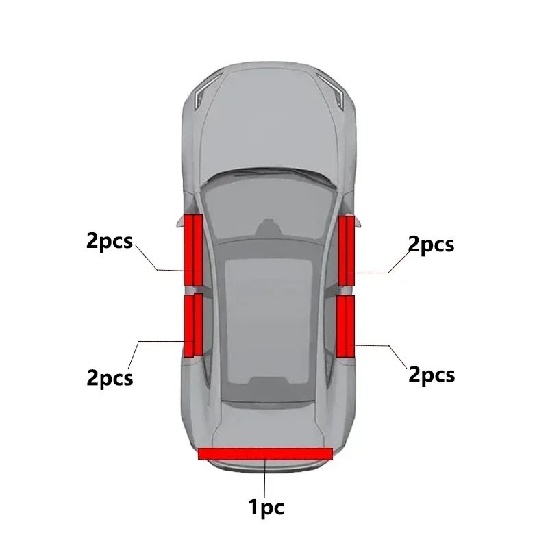 Car Door Sill Strip SPORT Styling Carbon Fibre Protective Strip Universal Anti-scratch and Anti-collision Door Decoration 4/5PCS car stickers car door edge guards car door stickers carbon fiber sticker car reflective stickers car door protector car door seal strip car threshold protector car door anti collision strip car door edge protector